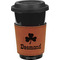 St. Patrick's Day Cognac Leatherette Mug Sleeve - Front