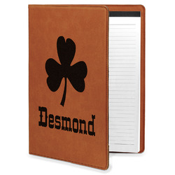 St. Patrick's Day Leatherette Portfolio with Notepad (Personalized)