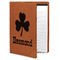 St. Patrick's Day Cognac Leatherette Portfolios with Notepad - Large - Main