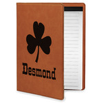 St. Patrick's Day Leatherette Portfolio with Notepad - Small - Single Sided (Personalized)