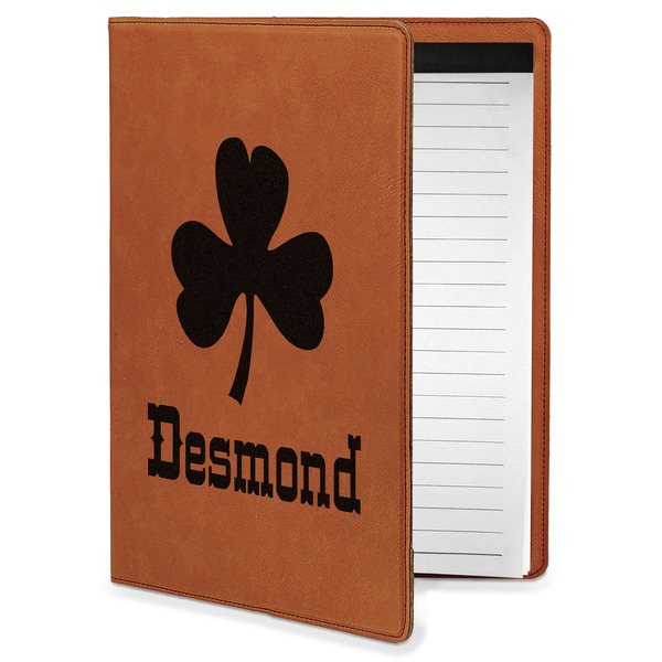 Custom St. Patrick's Day Leatherette Portfolio with Notepad - Small - Single Sided (Personalized)