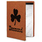 St. Patrick's Day Cognac Leatherette Portfolios with Notepad - Small - Main