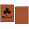 St. Patrick's Day Cognac Leatherette Zipper Portfolios with Notepad - Single Sided - Apvl