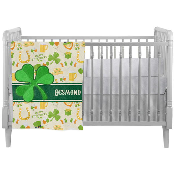 Custom St. Patrick's Day Crib Comforter / Quilt (Personalized)