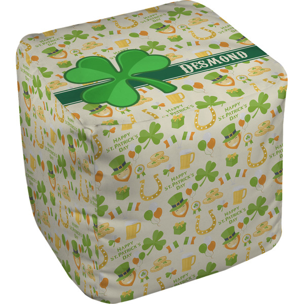 Custom St. Patrick's Day Cube Pouf Ottoman - 13" (Personalized)