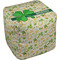 St. Patrick's Day Cube Pouf Ottoman (Top)