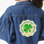 St. Patrick's Day Twill Iron On Patch - Custom Shape - 2XL - Set of 4 (Personalized)