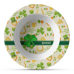 St. Patrick's Day Plastic Bowl - Microwave Safe - Composite Polymer (Personalized)