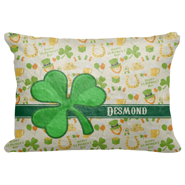 Custom St. Patrick's Day Decorative Baby Pillowcase - 16"x12" (Personalized)