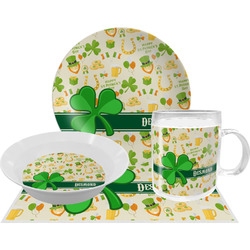 St. Patrick's Day Dinner Set - Single 4 Pc Setting w/ Name or Text