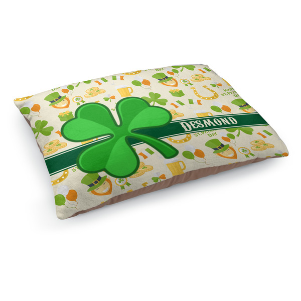 Custom St. Patrick's Day Dog Bed - Medium w/ Name or Text