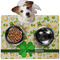 St. Patrick's Day Dog Food Mat - Medium LIFESTYLE