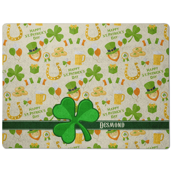 St. Patrick's Day Dog Food Mat - Medium without bowls