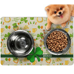 St. Patrick's Day Dog Food Mat - Small w/ Name or Text