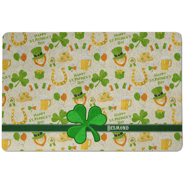 Custom St. Patrick's Day Dog Food Mat w/ Name or Text