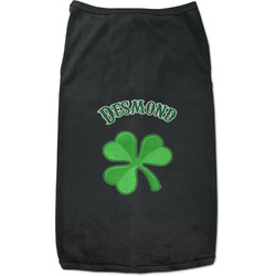 St. Patrick's Day Black Pet Shirt - L (Personalized)