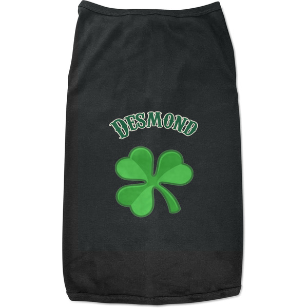 Custom St. Patrick's Day Black Pet Shirt (Personalized)