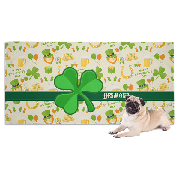 Custom St. Patrick's Day Dog Towel (Personalized)