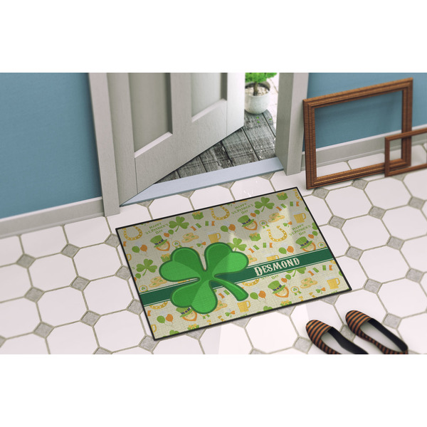 St. Patrick's Day Door Mat Lifestyle