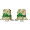St. Patrick's Day Drawstring Backpack Front & Back Small