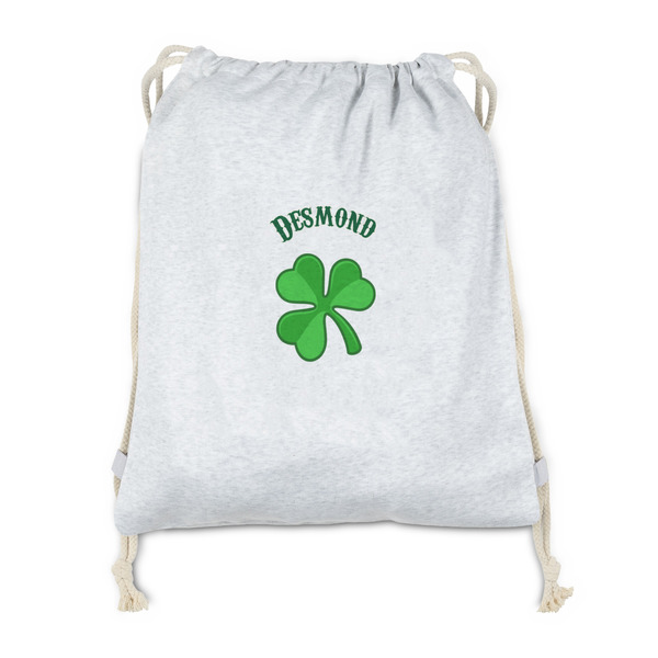 Custom St. Patrick's Day Drawstring Backpack - Sweatshirt Fleece - Double Sided (Personalized)