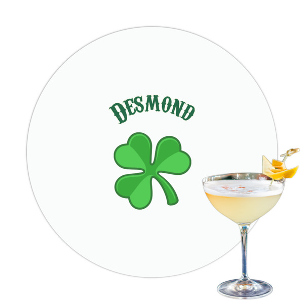 Custom St. Patrick's Day Printed Drink Topper - 3.25" (Personalized)