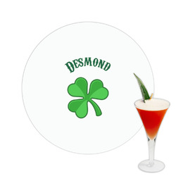 St. Patrick's Day Printed Drink Topper -  2.5" (Personalized)