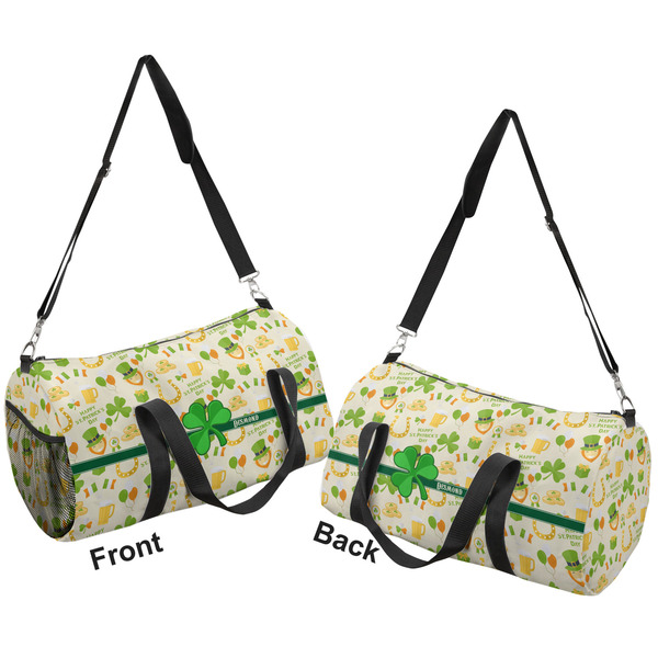 St. Patrick's Day Duffle bag large front and back sides
