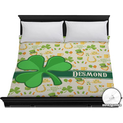 St. Patrick's Day Duvet Cover - King (Personalized)