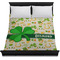 St. Patrick's Day Duvet Cover - Queen - On Bed - No Prop