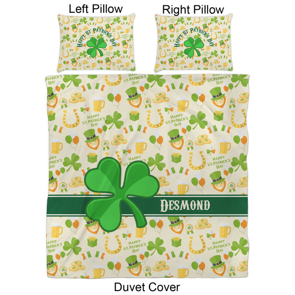 St. Patrick's Day Duvet Cover Set - Queen - Approval