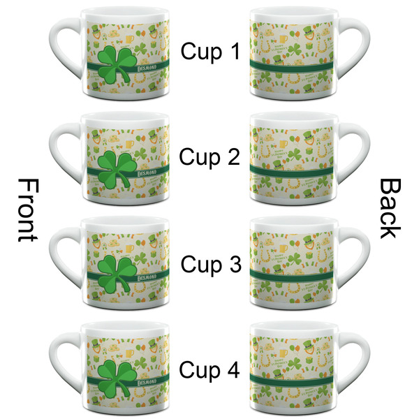 St. Patrick's Day Espresso Cup - 6oz (Double Shot Set of 4) APPROVAL