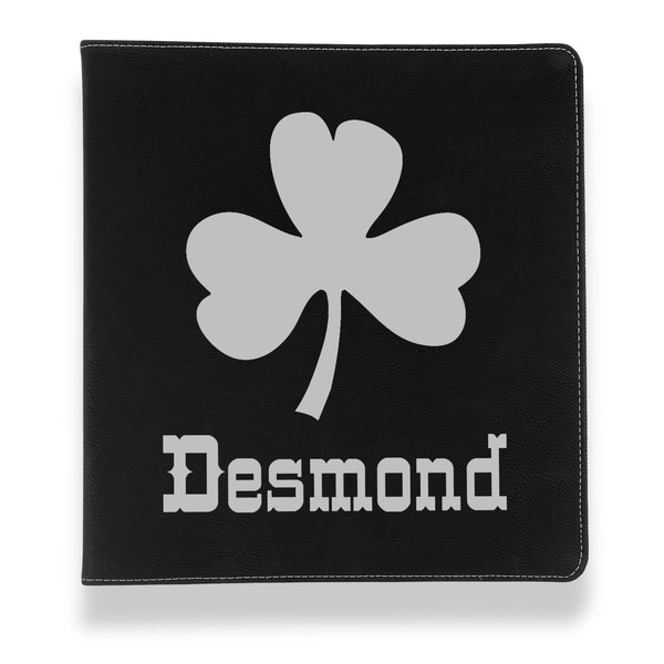 St. Patrick's Day Leather Binder - 1" - Black - Front View
