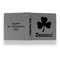 St. Patrick's Day Leather Binder - 1" - Grey - Back Spine Front View