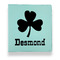 St. Patrick's Day Leather Binders - 1" - Teal - Front View
