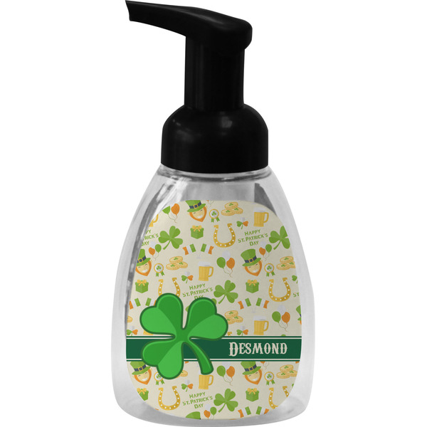 Custom St. Patrick's Day Foam Soap Bottle - Black (Personalized)