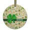 St. Patrick's Day Frosted Glass Ornament - Round