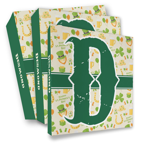 Custom St. Patrick's Day 3 Ring Binder - Full Wrap (Personalized)