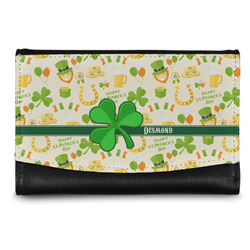 St. Patrick's Day Genuine Leather Women's Wallet - Small (Personalized)