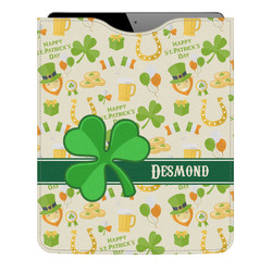 St. Patrick's Day Genuine Leather iPad Sleeve (Personalized)