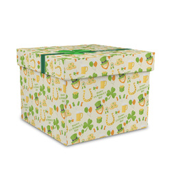 St. Patrick's Day Gift Box with Lid - Canvas Wrapped - Medium (Personalized)