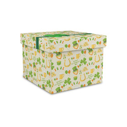 St. Patrick's Day Gift Box with Lid - Canvas Wrapped - Small (Personalized)