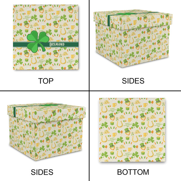 St. Patrick's Day Gift Boxes with Lid - Canvas Wrapped - X-Large - Approval