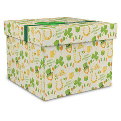 St. Patrick's Day Gift Box with Lid - Canvas Wrapped - XX-Large (Personalized)