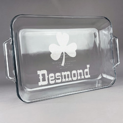 St. Patrick's Day Glass Baking and Cake Dish (Personalized)