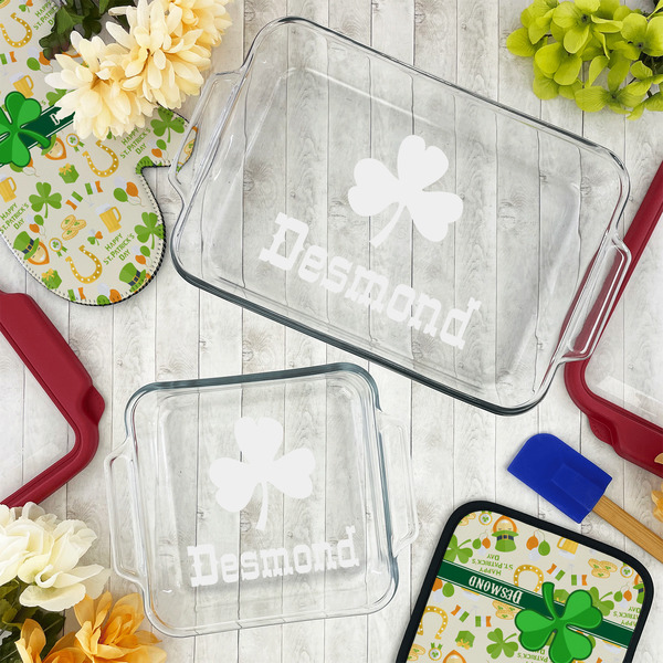 St. Patrick's Day Glass Baking Dish Set - LIFESTYLE
