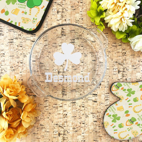 St. Patrick's Day Glass Pie Dish - LIFESTYLE