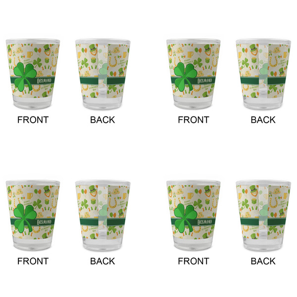 St. Patrick's Day Glass Shot Glass - Standard - Set of 4 - APPROVAL