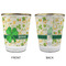 St. Patrick's Day Glass Shot Glass - with gold rim - APPROVAL
