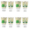 St. Patrick's Day Glass Shot Glass - with gold rim - Set of 4 - APPROVAL